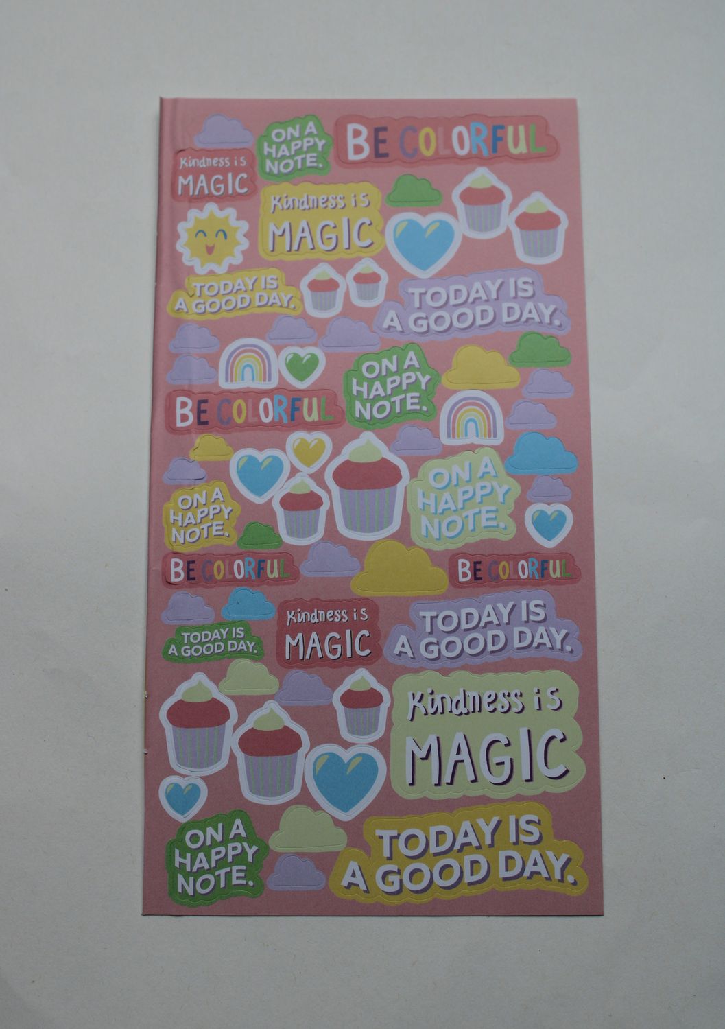 Sheet met diverse stickers