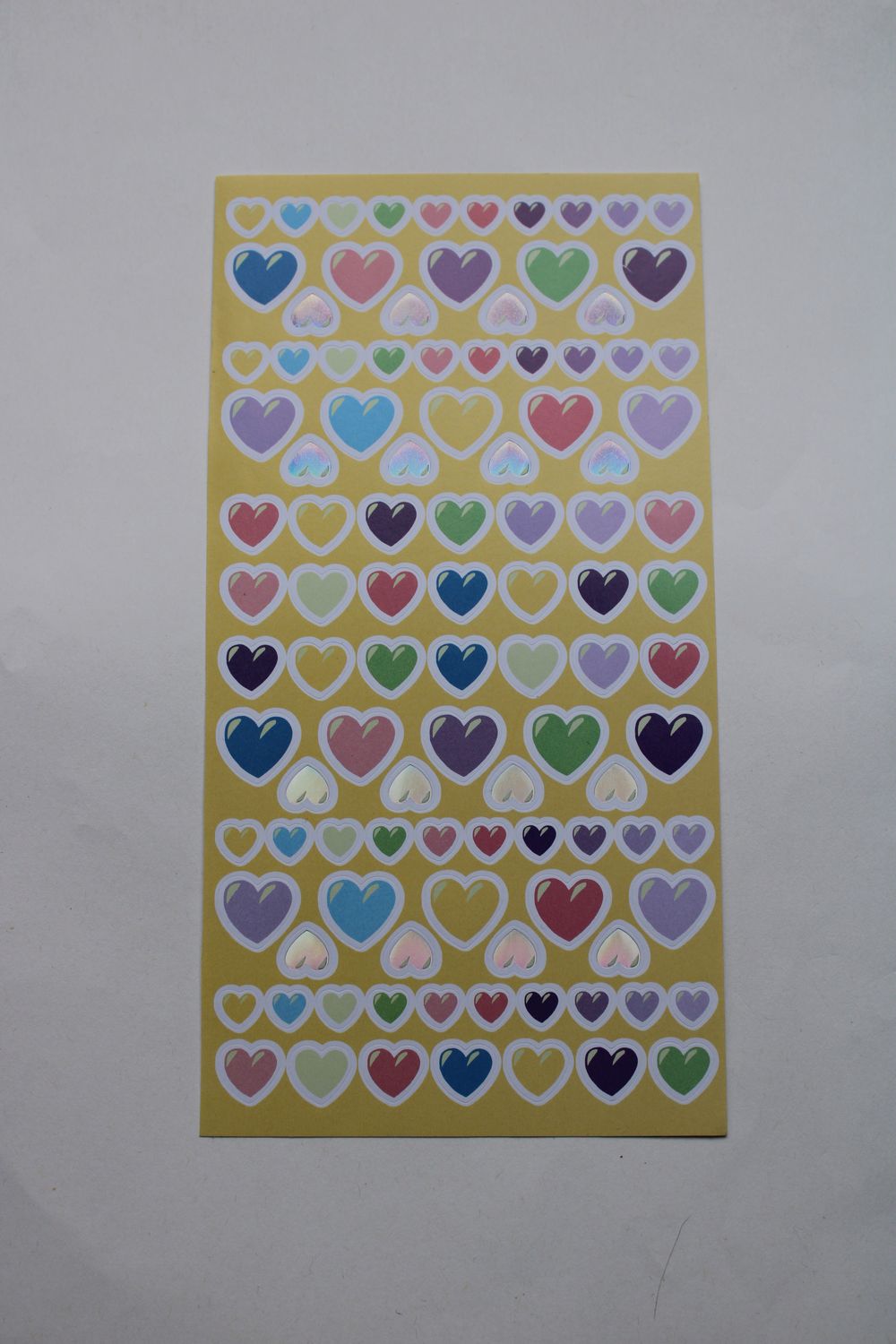 Stickersheet met harten