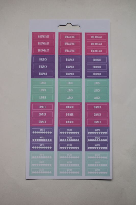 Sheet met planning stickers