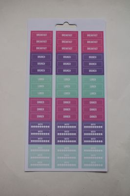 Sheet met planning stickers