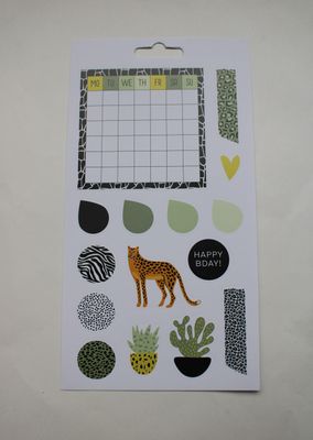 Sheet met diverse stickers