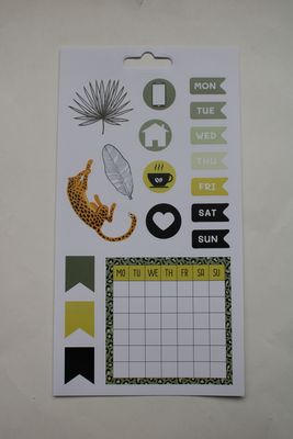 Sheet met diverse stickers