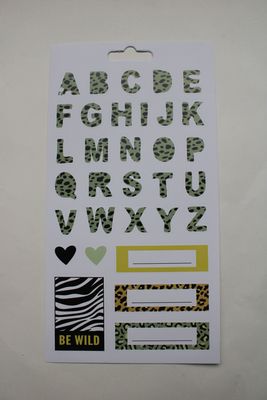 Sheet met diverse stickers