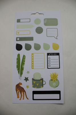 Sheet met diverse stickers