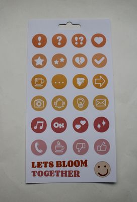 Sheet met ronde stickers