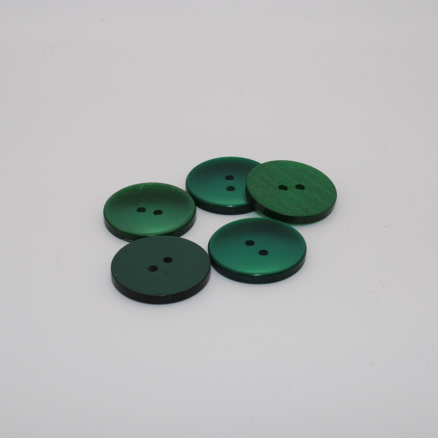Set van 5 groene knopen