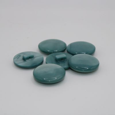 Set van 6 blauwgroene knopen