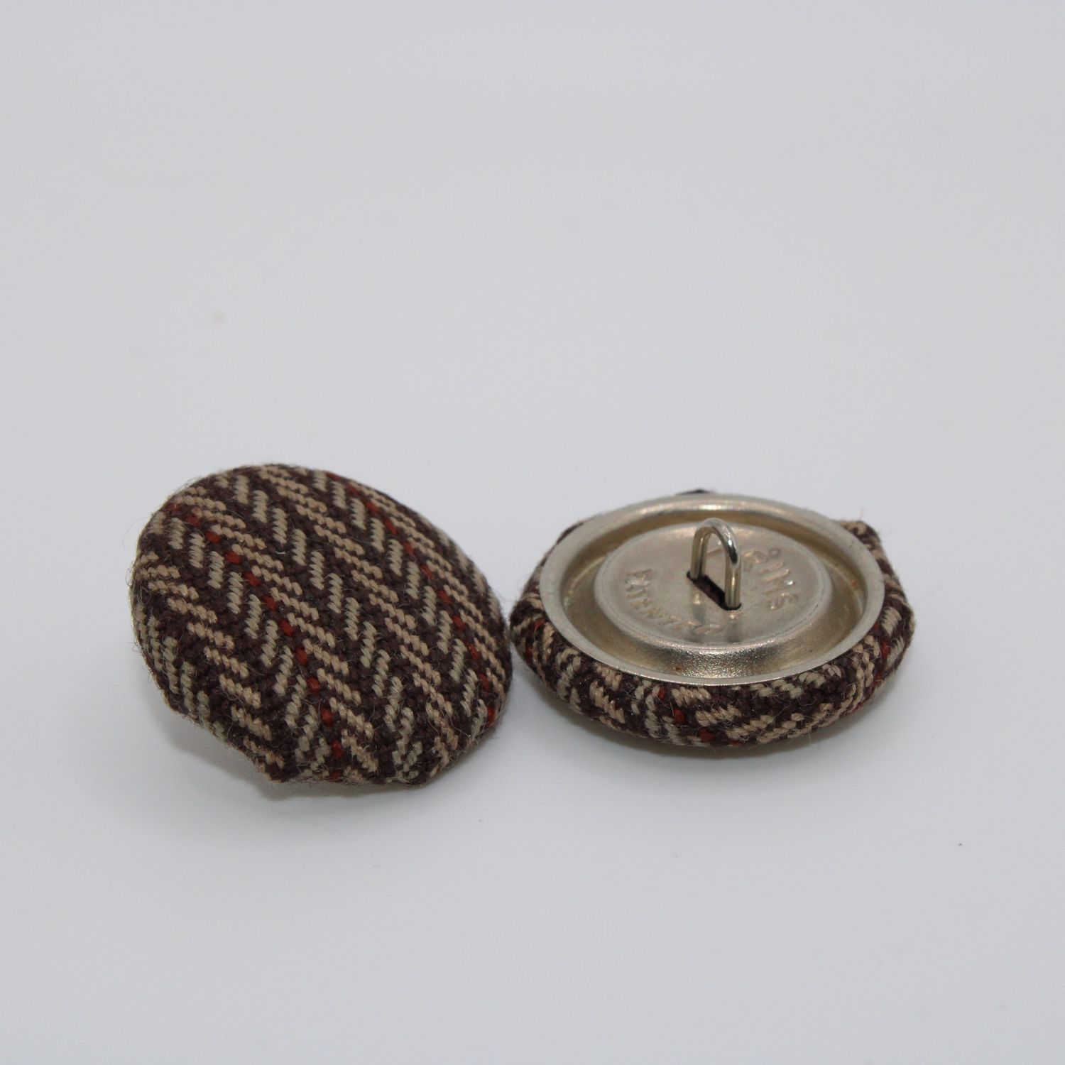 Set van 2 bruine knopen
