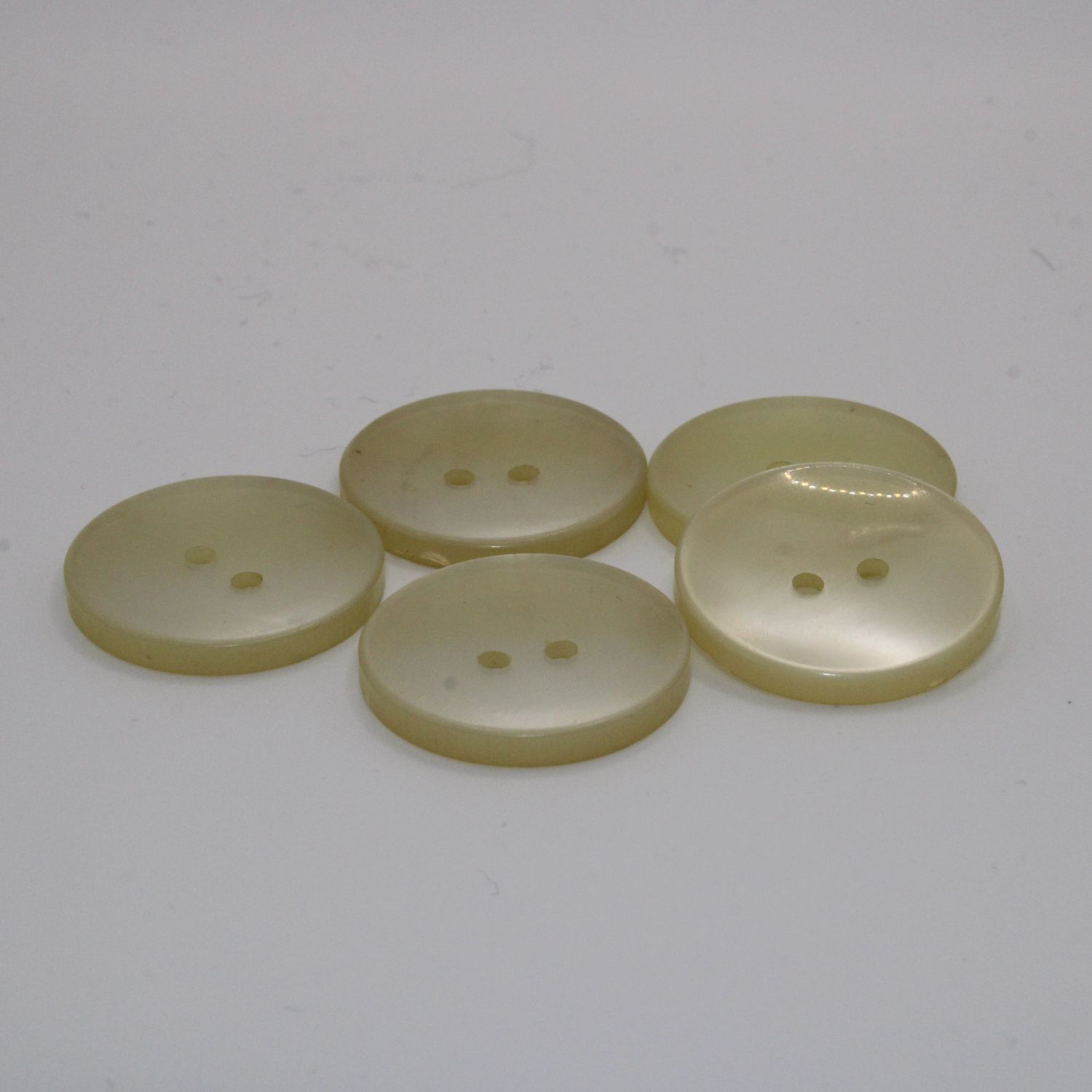 Set van 5 lichtgele knopen