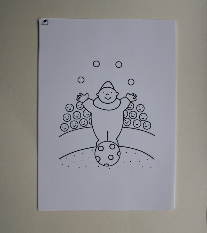 Kleurprenten clown (22x)