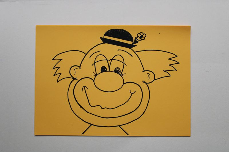 Kleurprenten clown (6x)