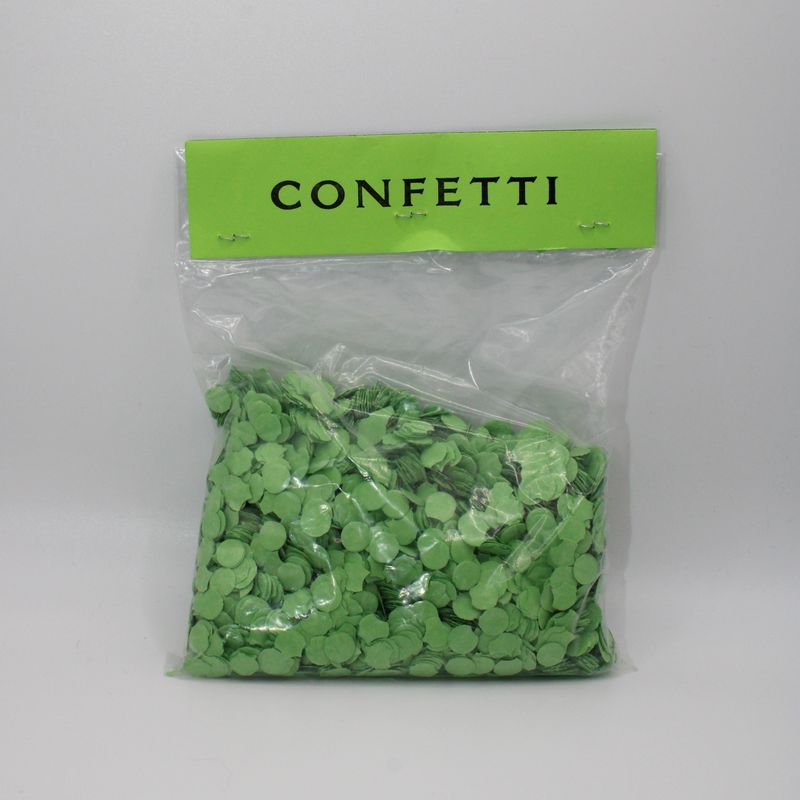 Zakje groene confetti
