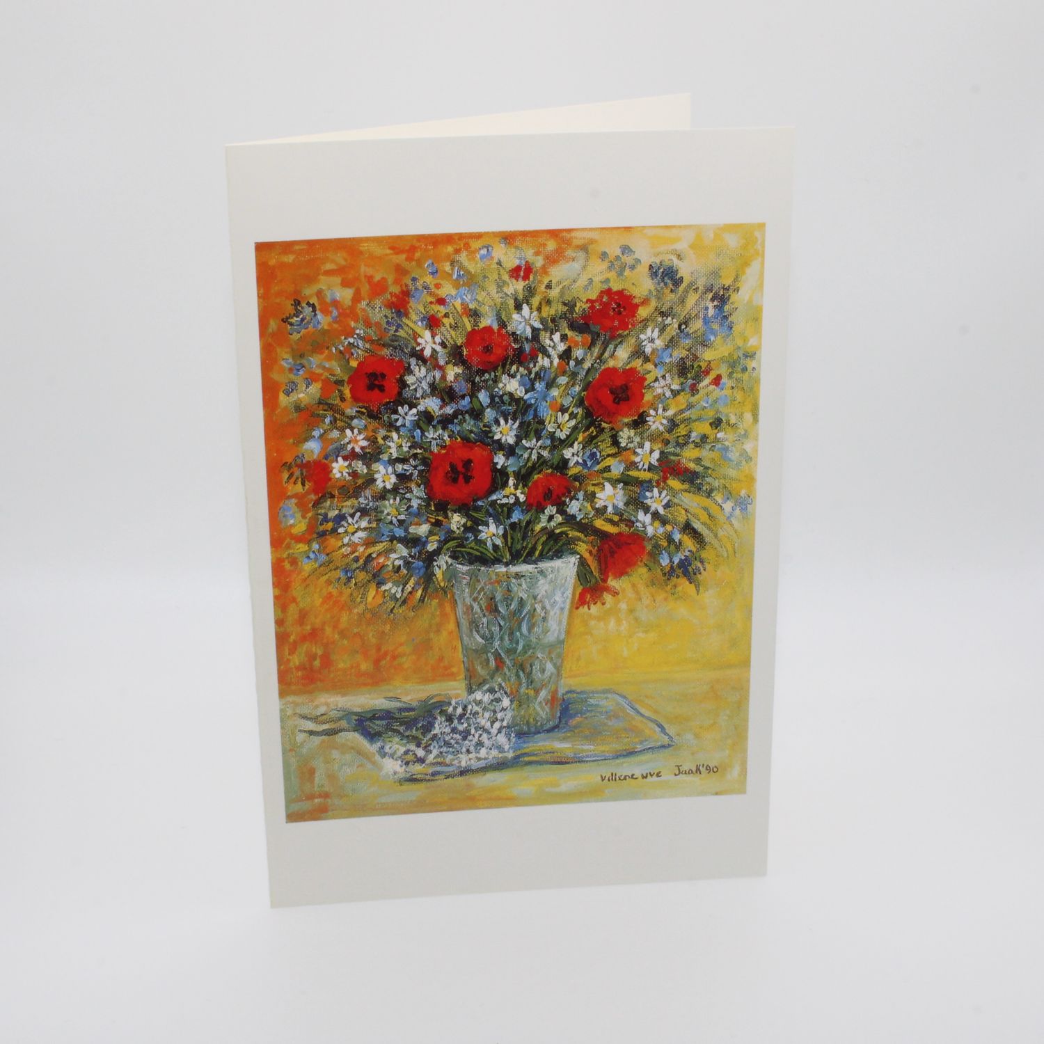 Kaartje met boeket