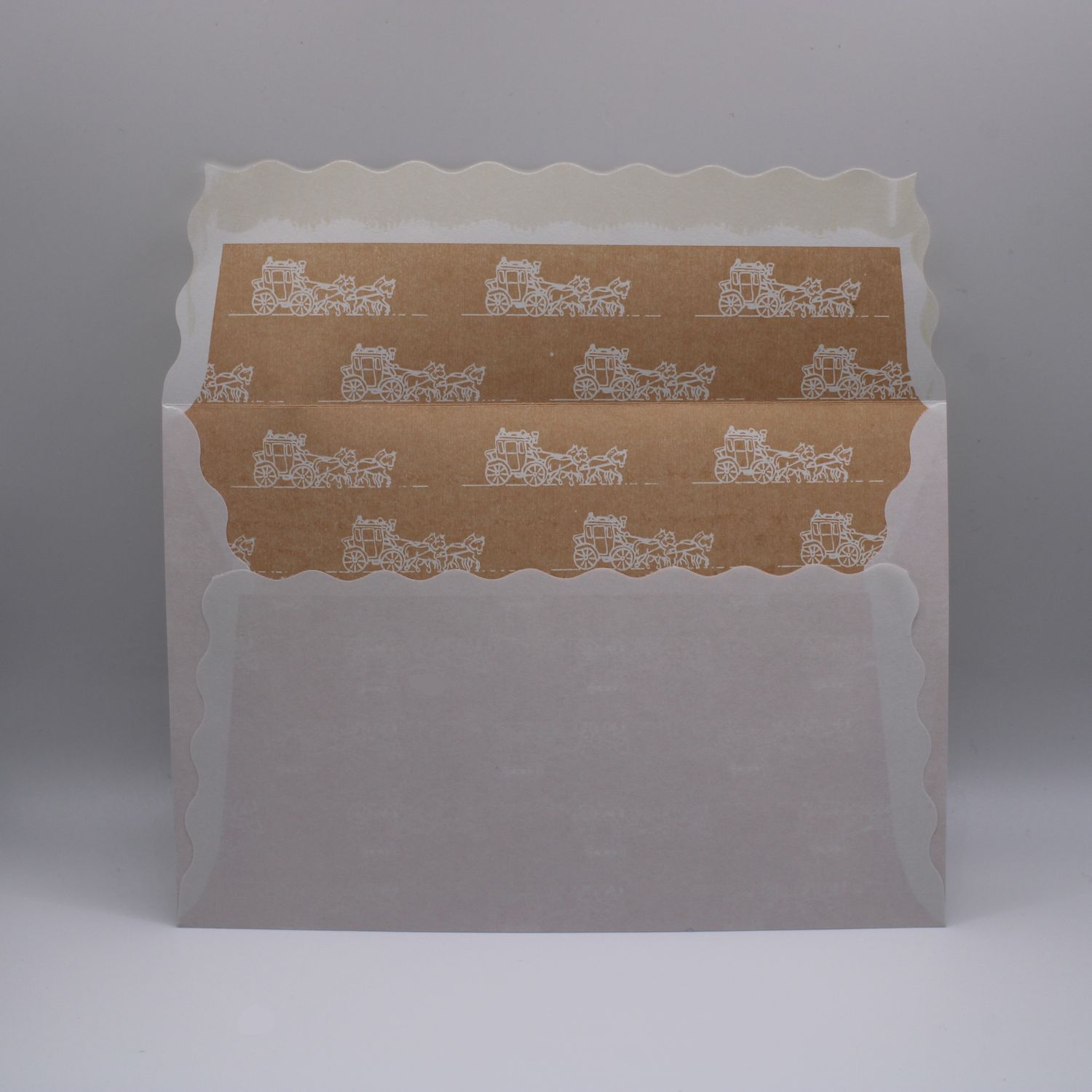 Envelop met oranje binnenkant