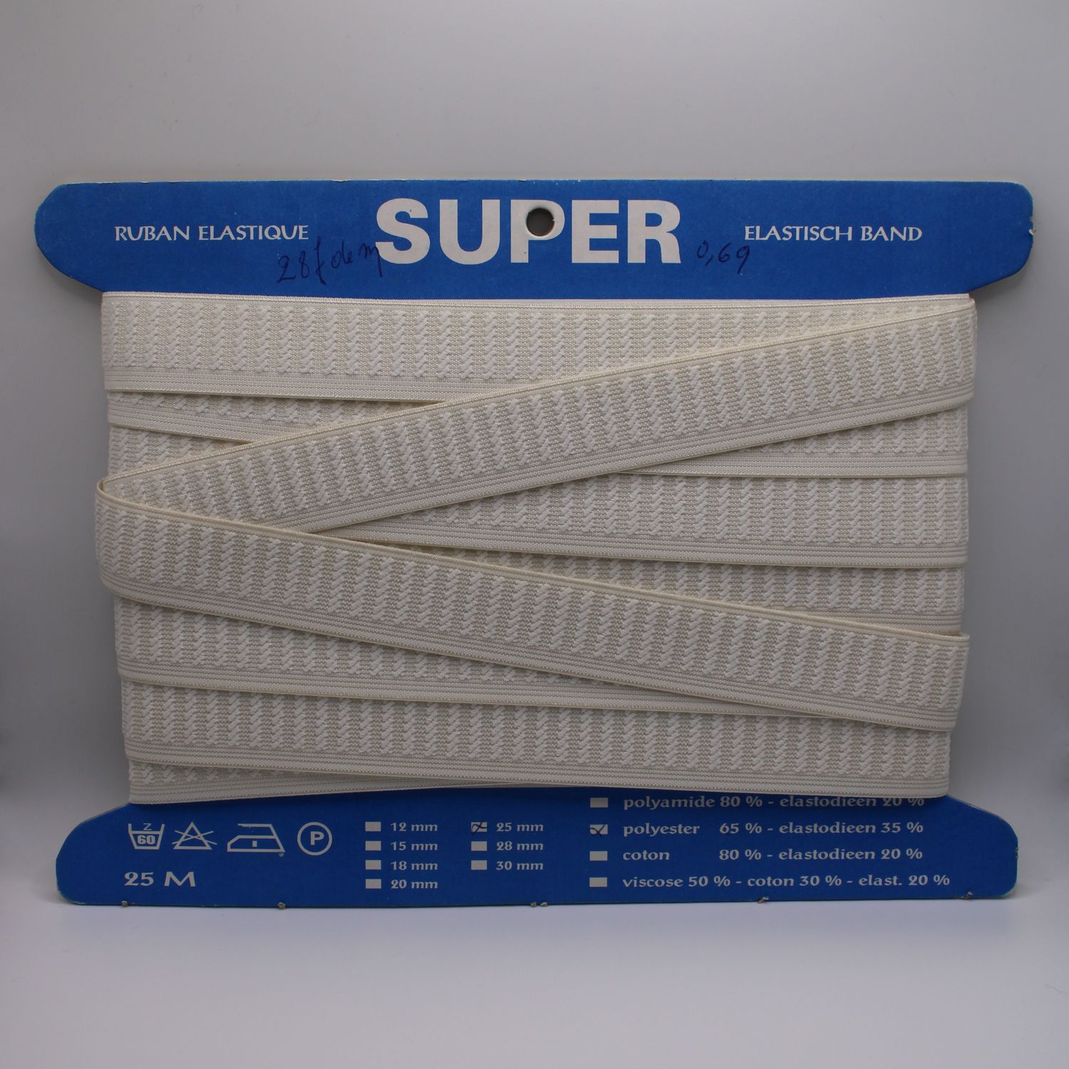 Elastische band - prijs per 20 cm