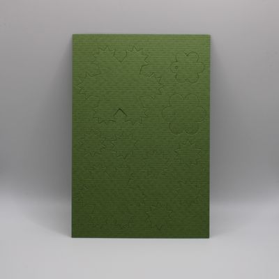 Groen kaartje met vormen