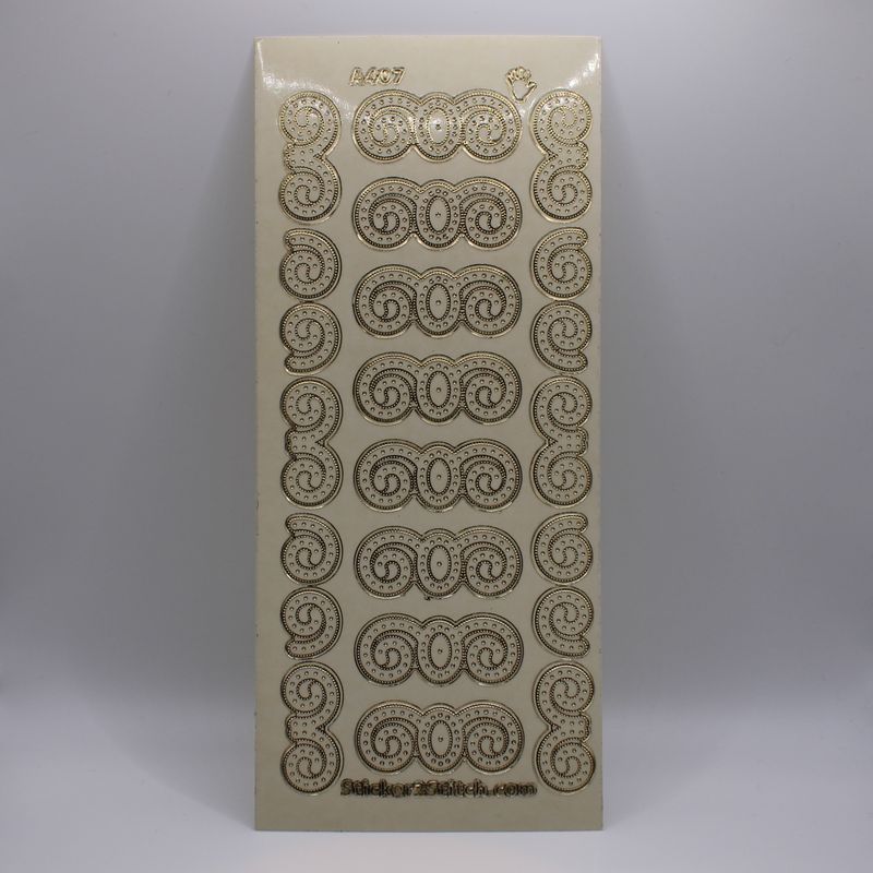 Sheet met krul stickers