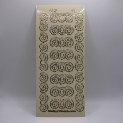Sheet met krul stickers