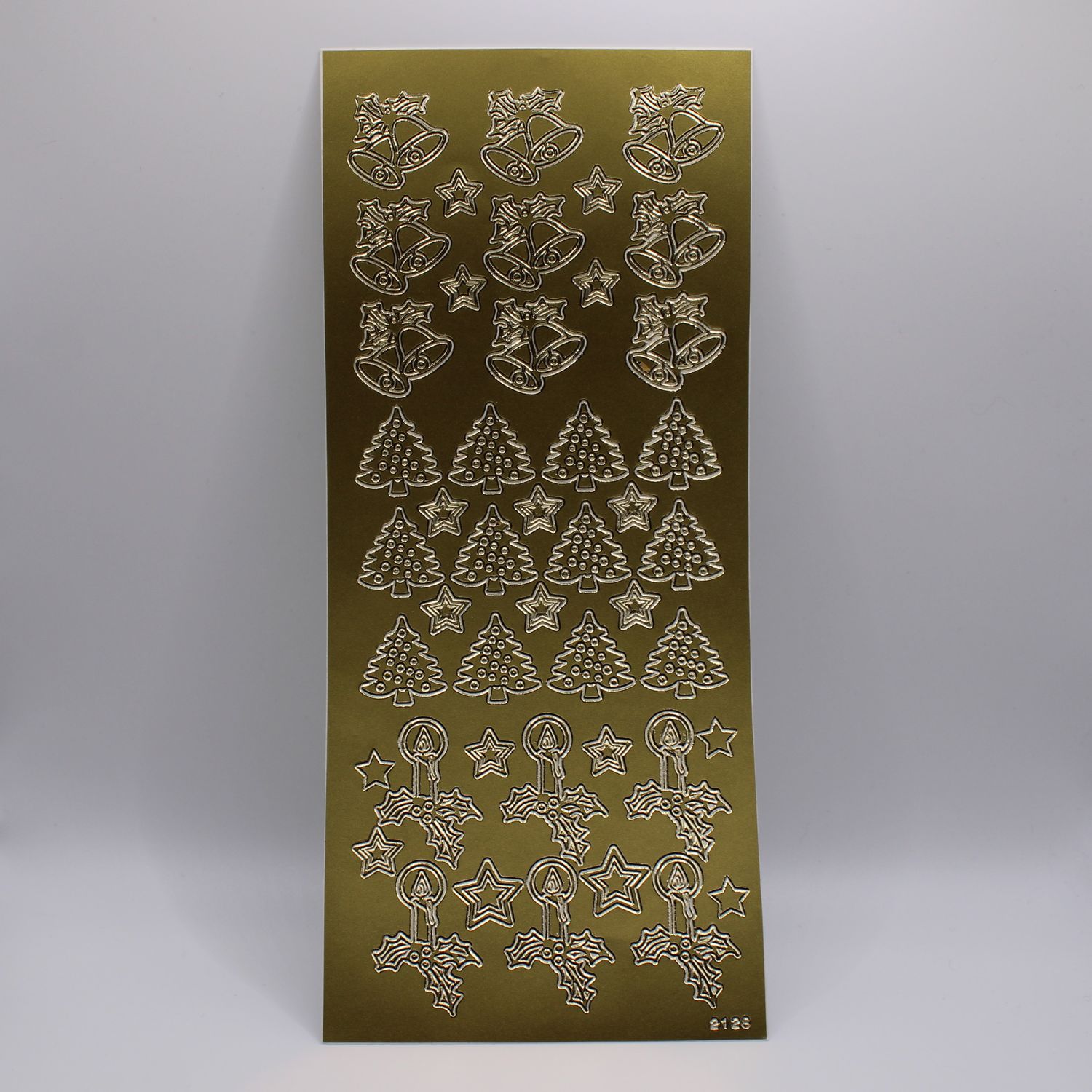 Sheet met Kerst stickers