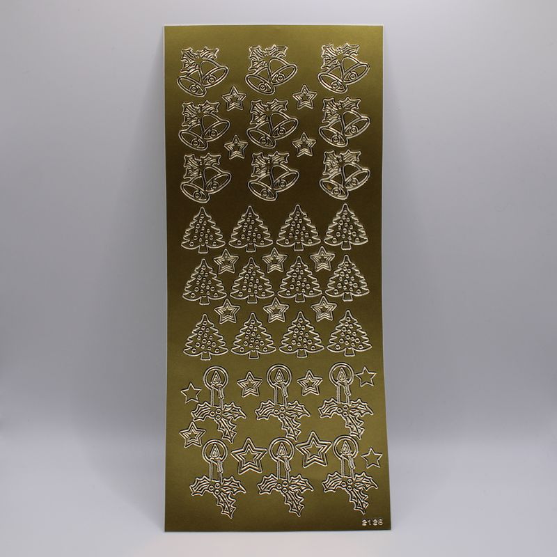 Sheet met Kerst stickers