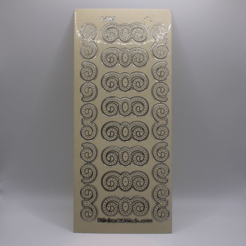 Sheet met krul stickers