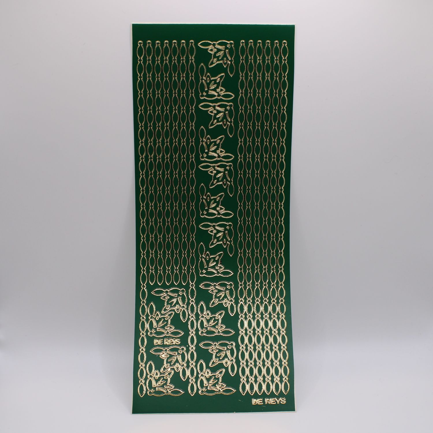 Groene sheet met versiering stickers