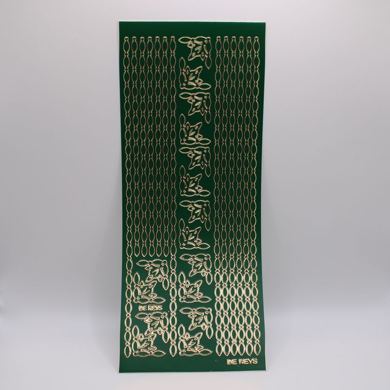 Groene sheet met versiering stickers