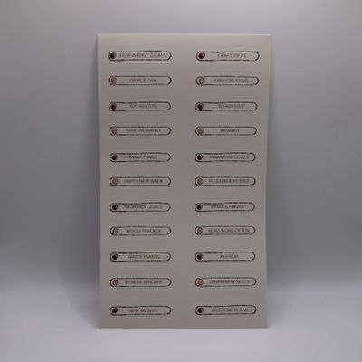 Sheet met planning stickers