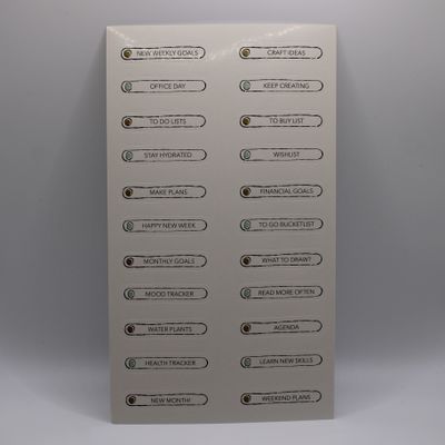 Sheet met planning stickers
