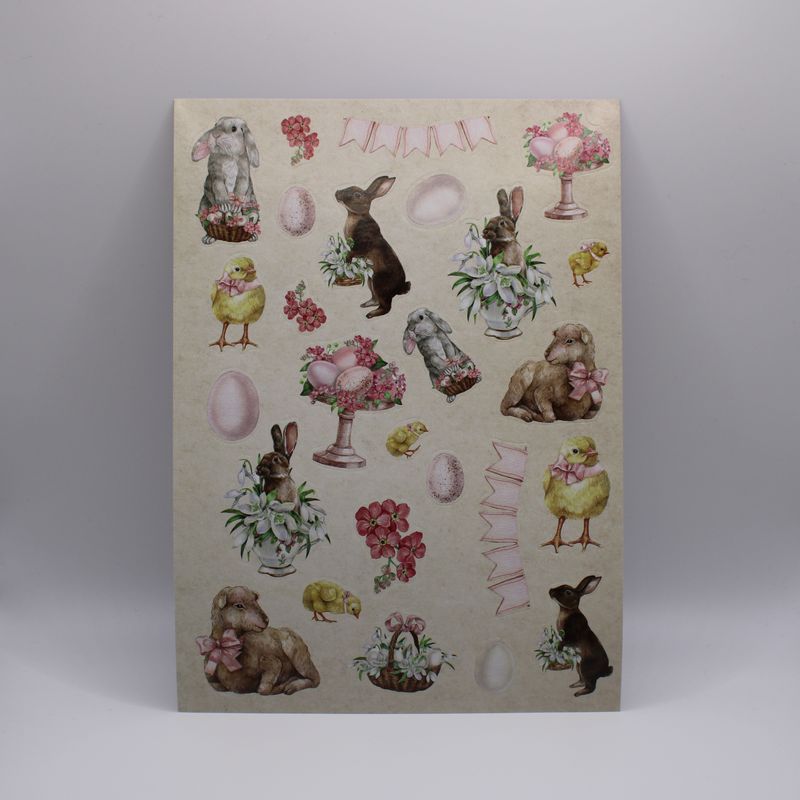 Sheet met Pasen stickers
