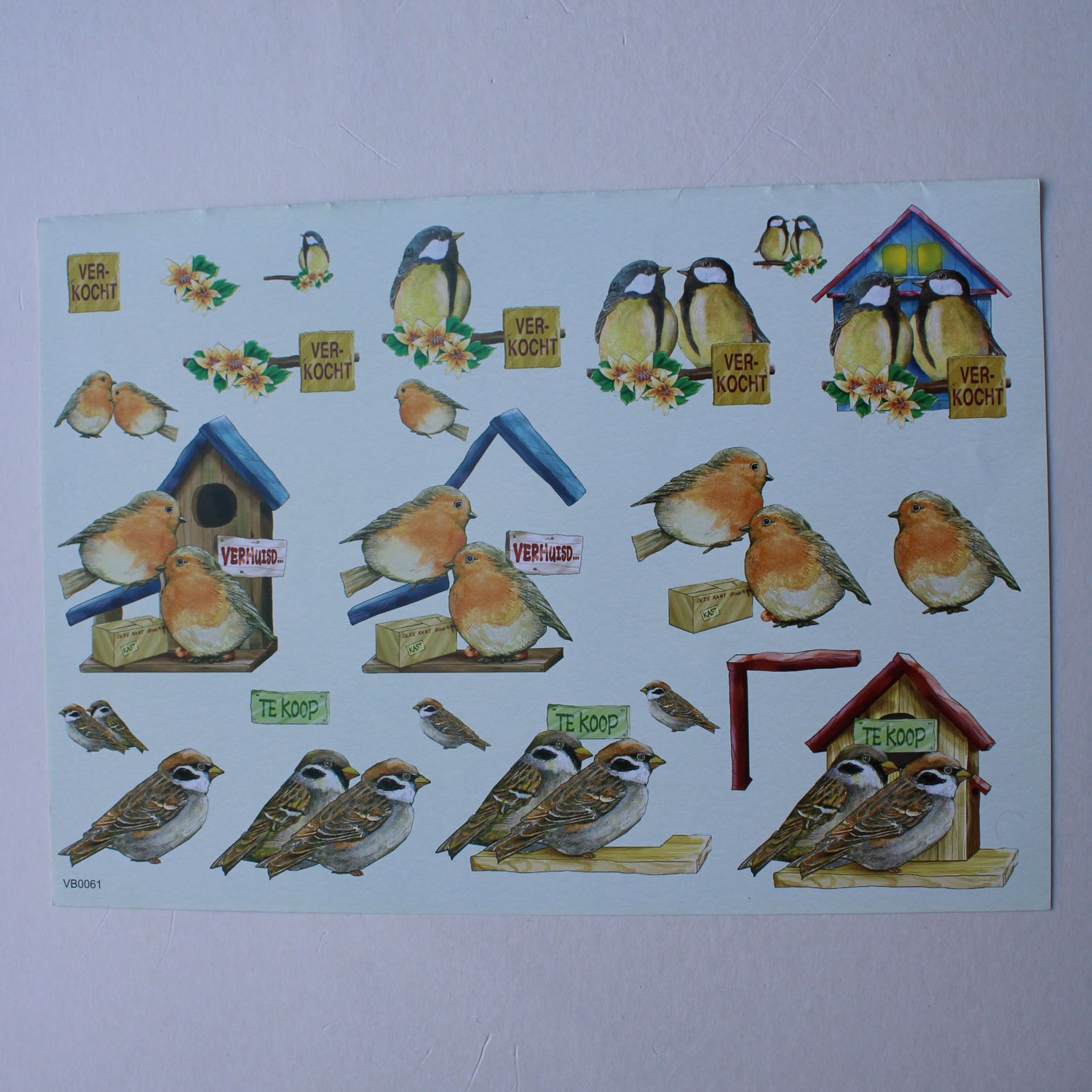 3D knipvel vogels