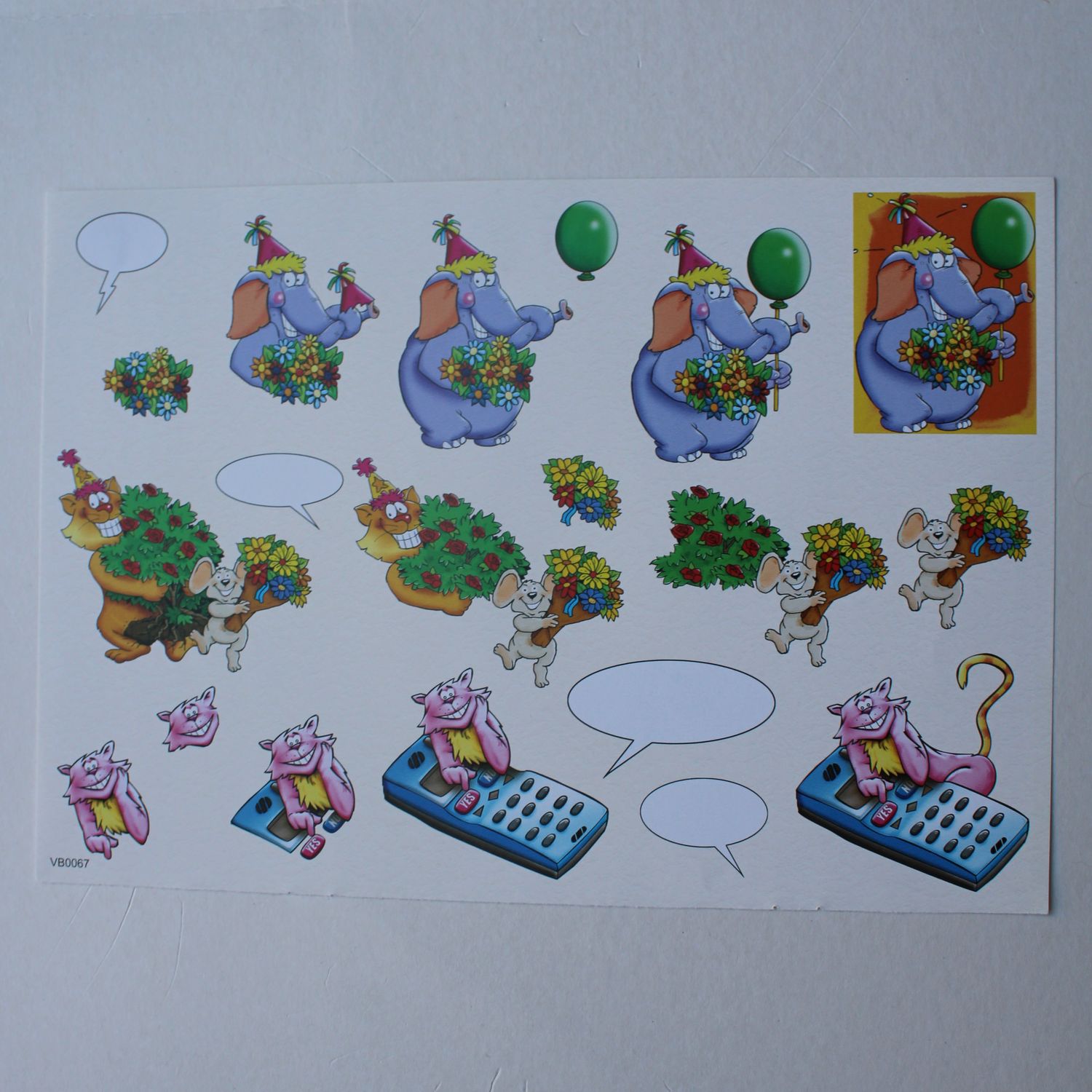 3D knipvel cartoondieren