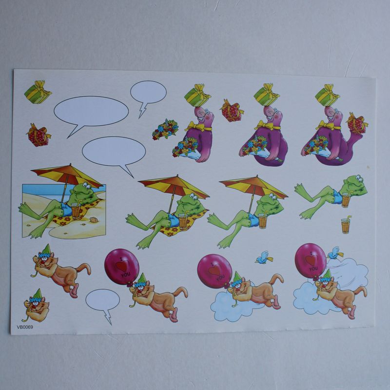 3D knipvel cartoondieren