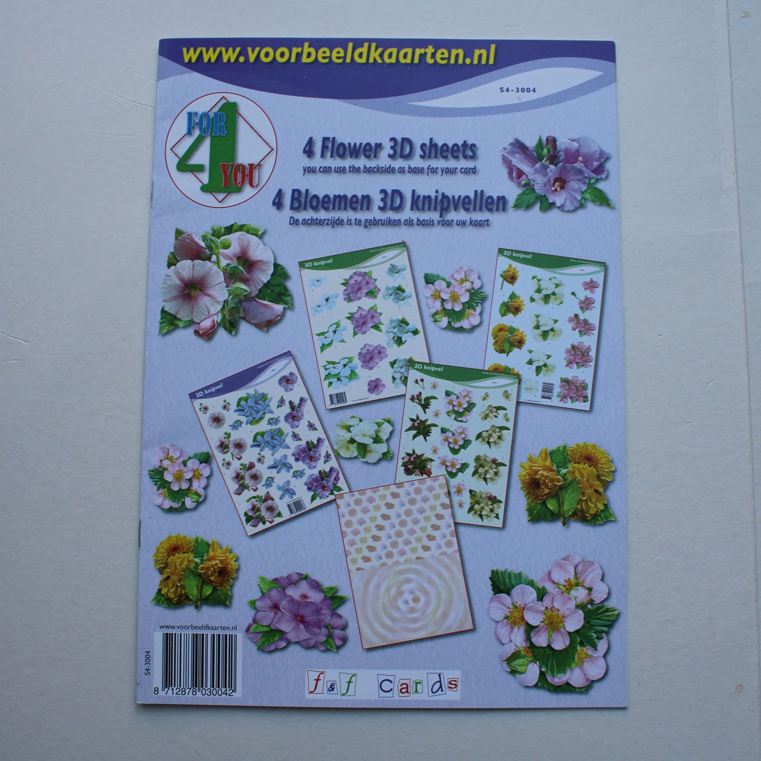 3D knipvel boekje bloemen