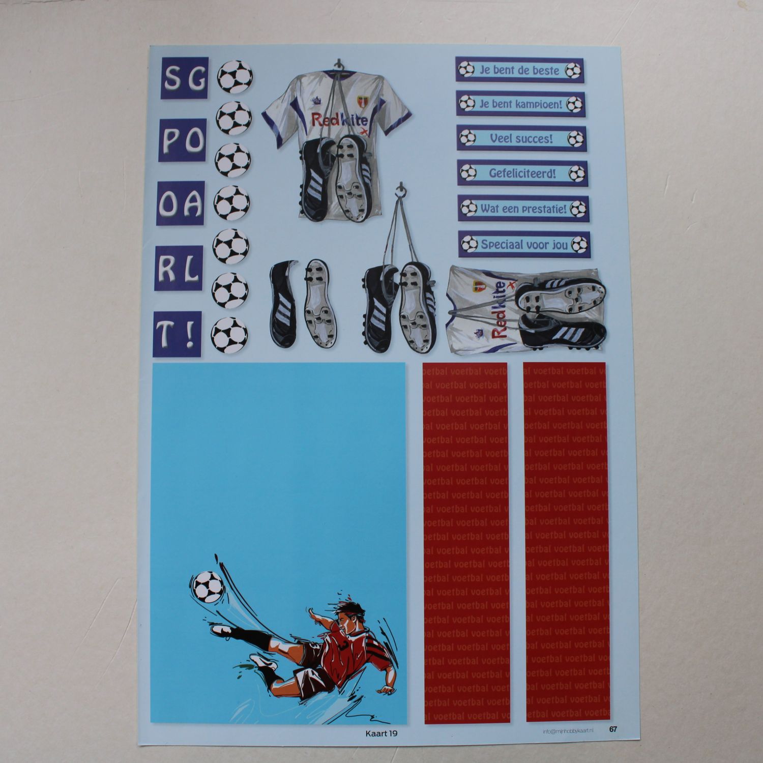 3D knipvel voetbal