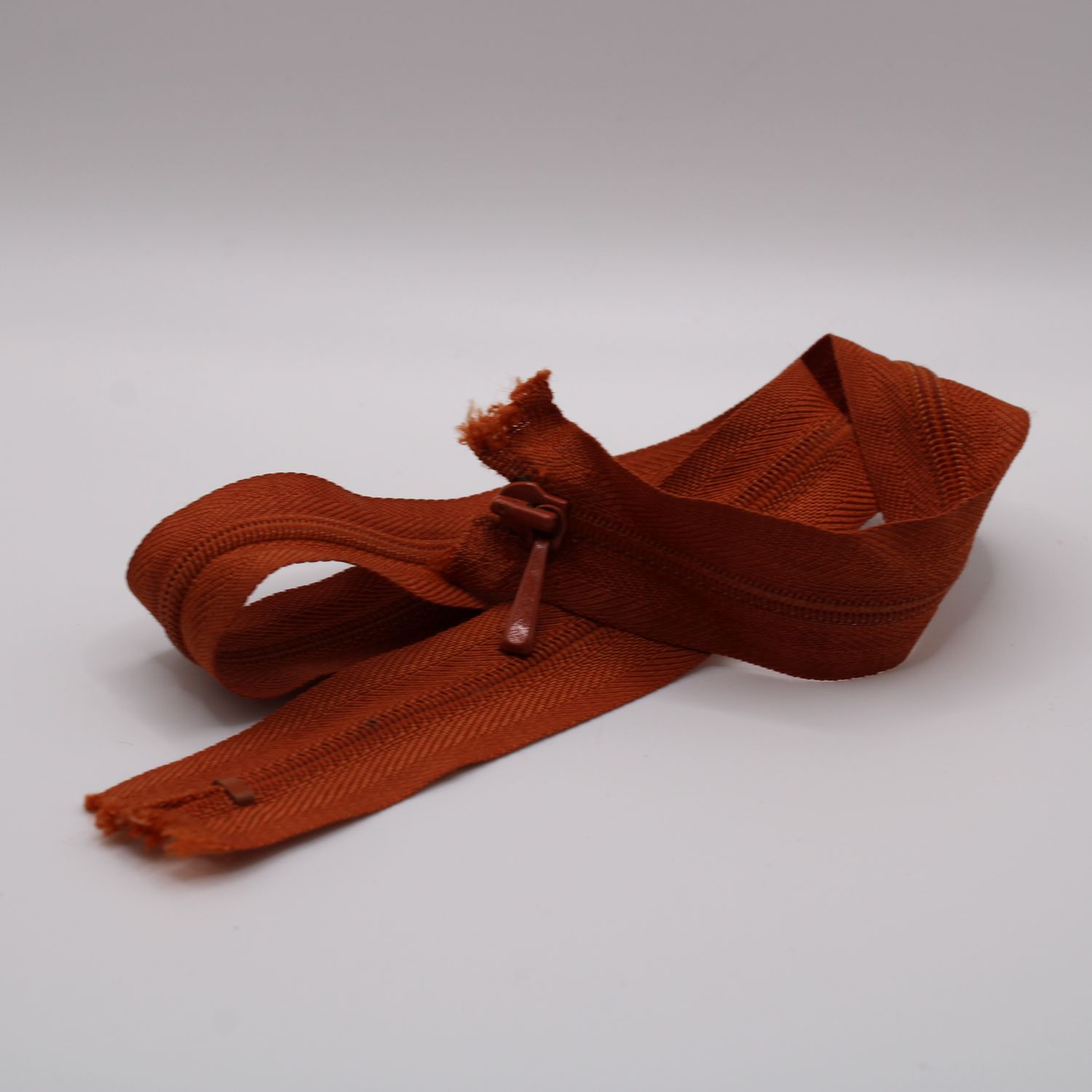 Oranje rits 49 cm