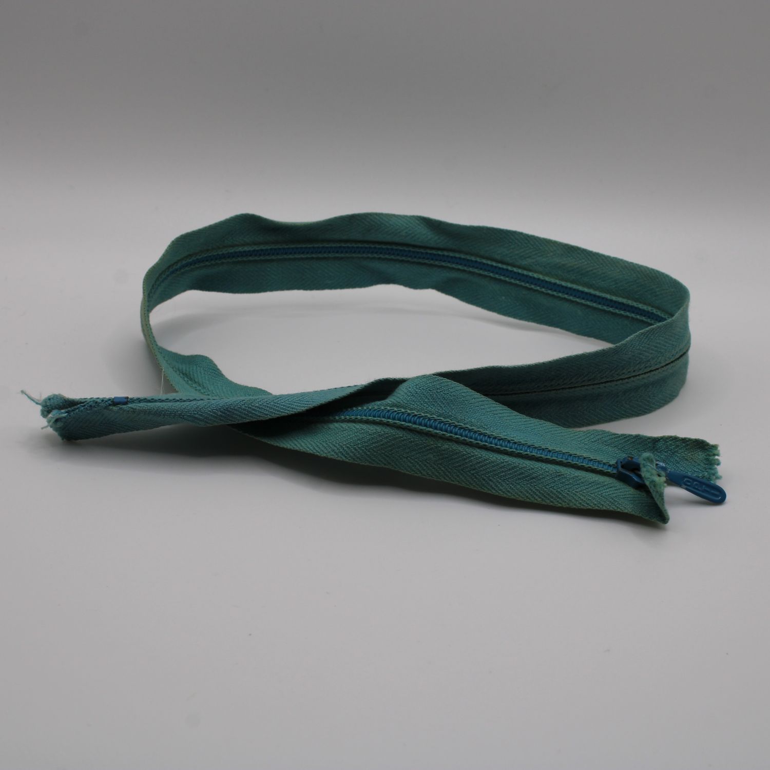 Lichtblauwe rits 45 cm