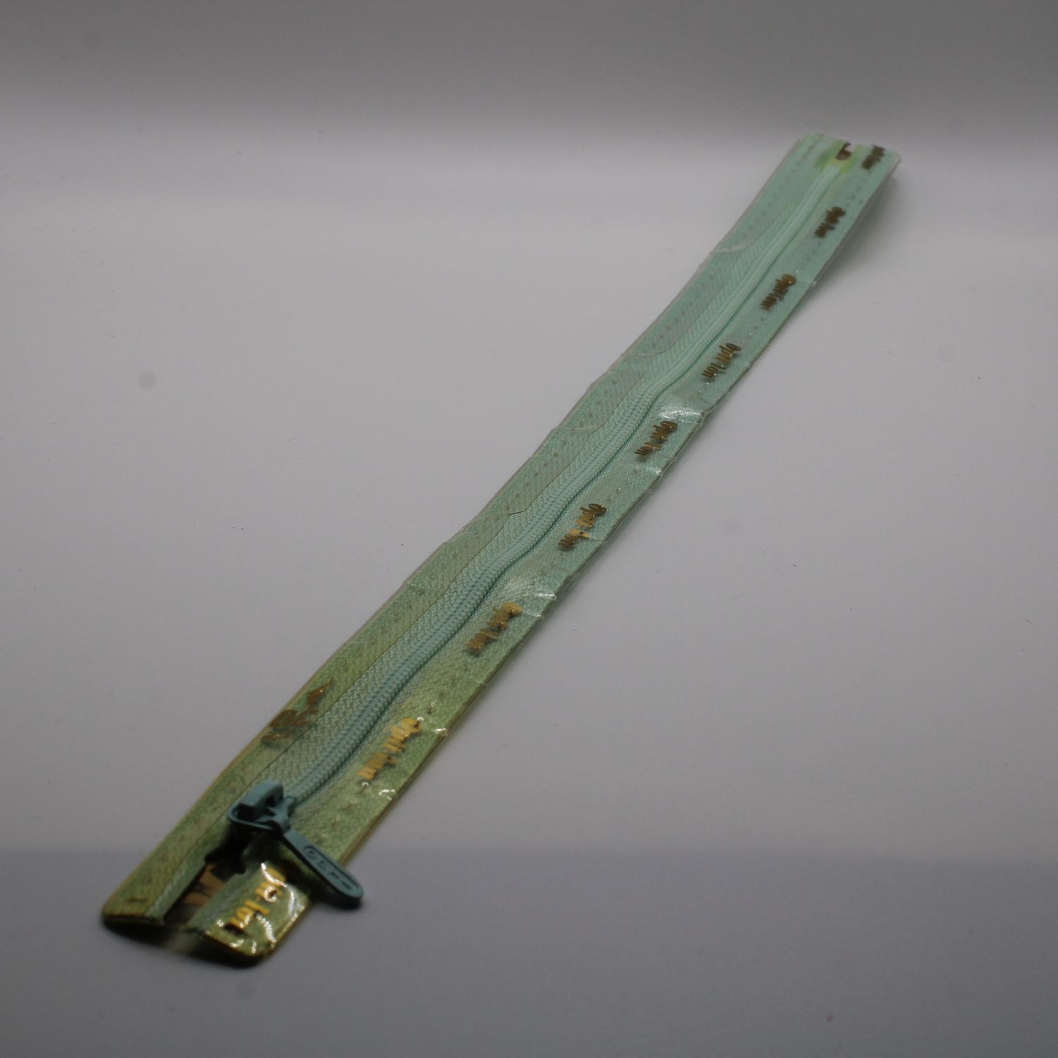 Lichtblauwgroene rits 30 cm