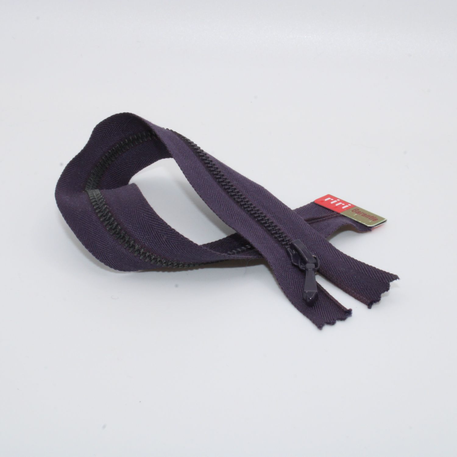Donkerpaarse rits 20 cm
