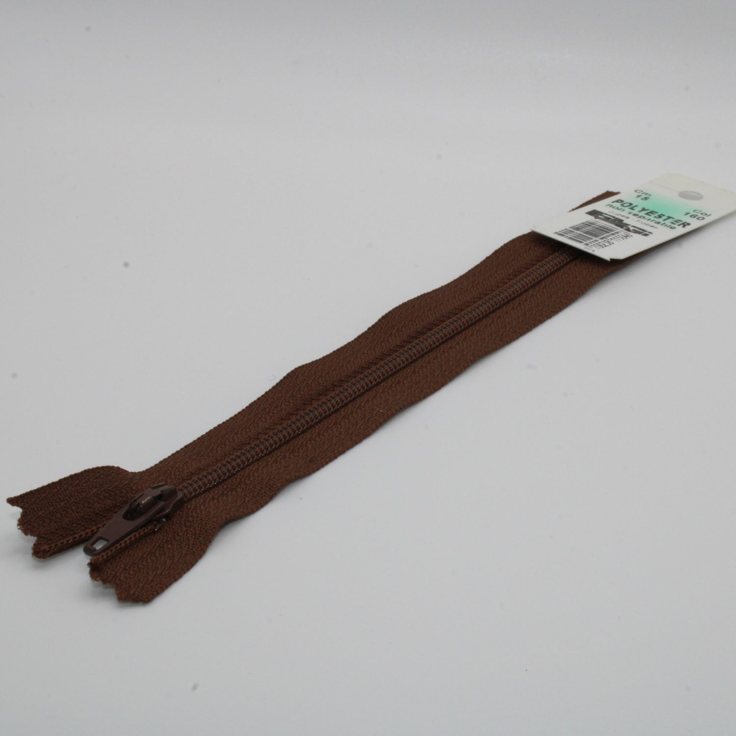 Bruine rits 15 cm