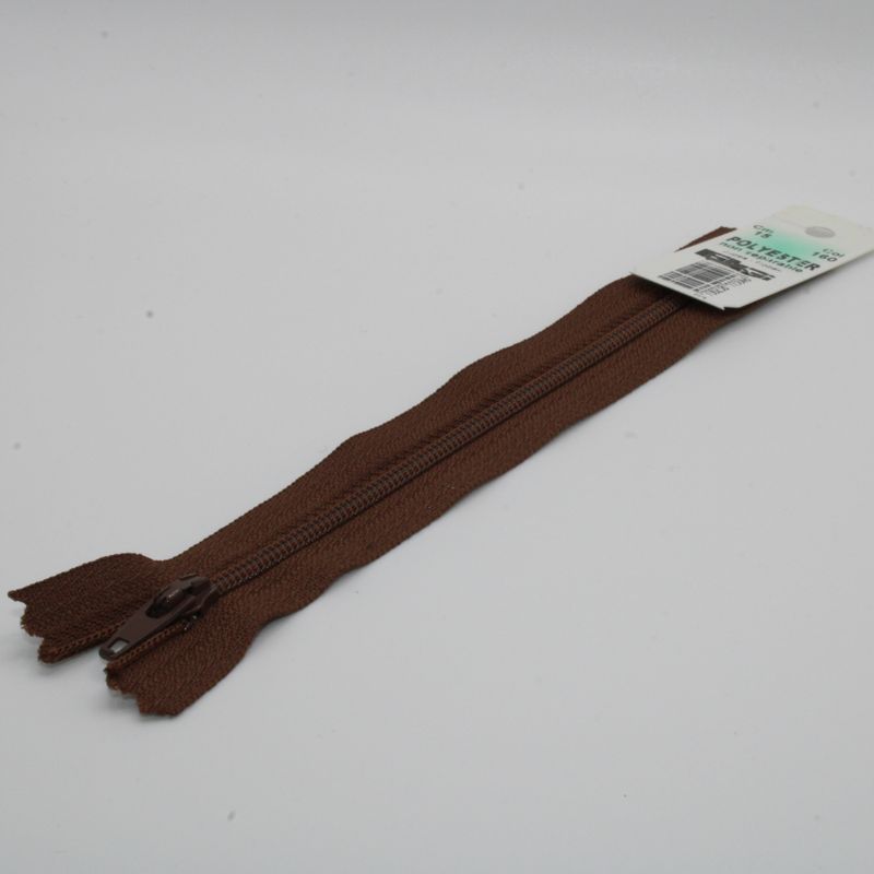 Bruine rits 15 cm