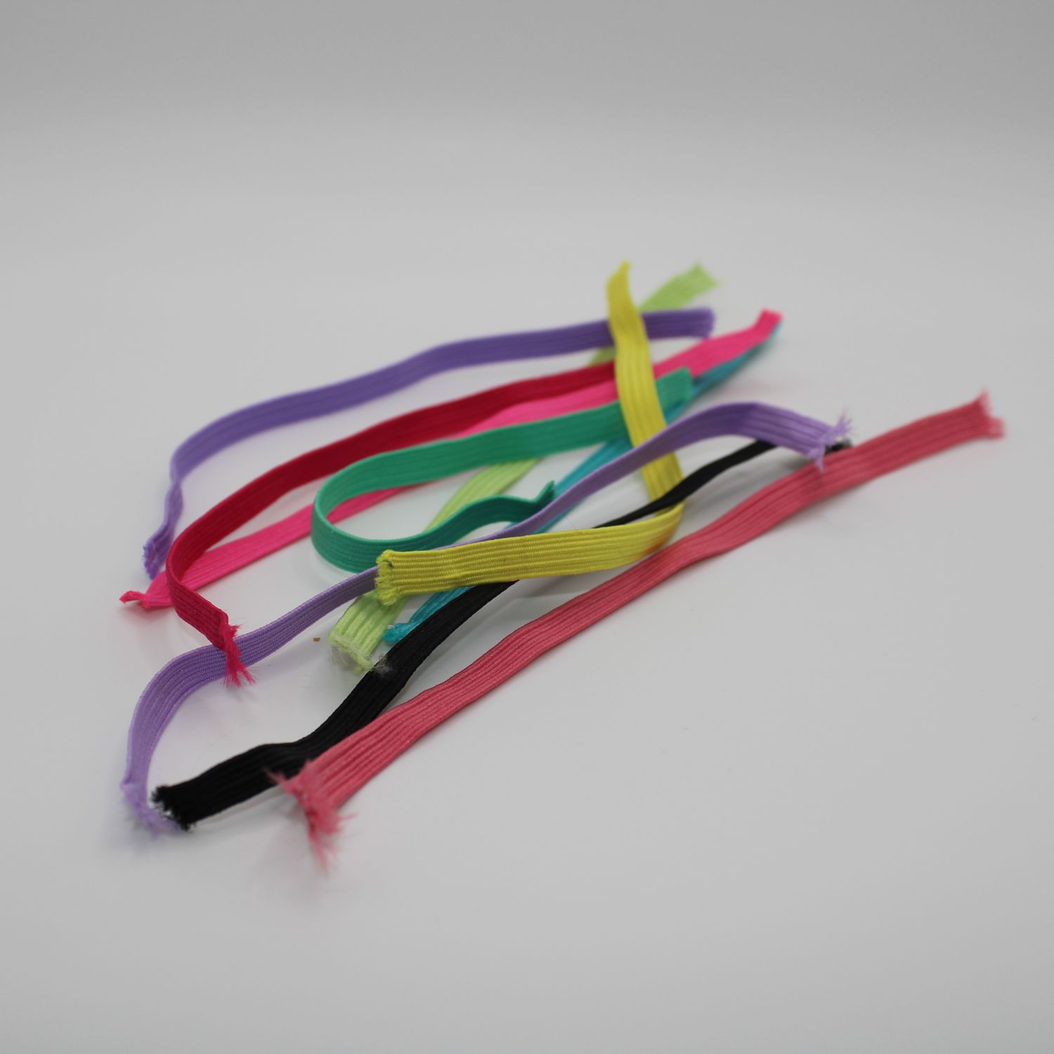 Set van 10 elastische bandjes in verschillende kleuren