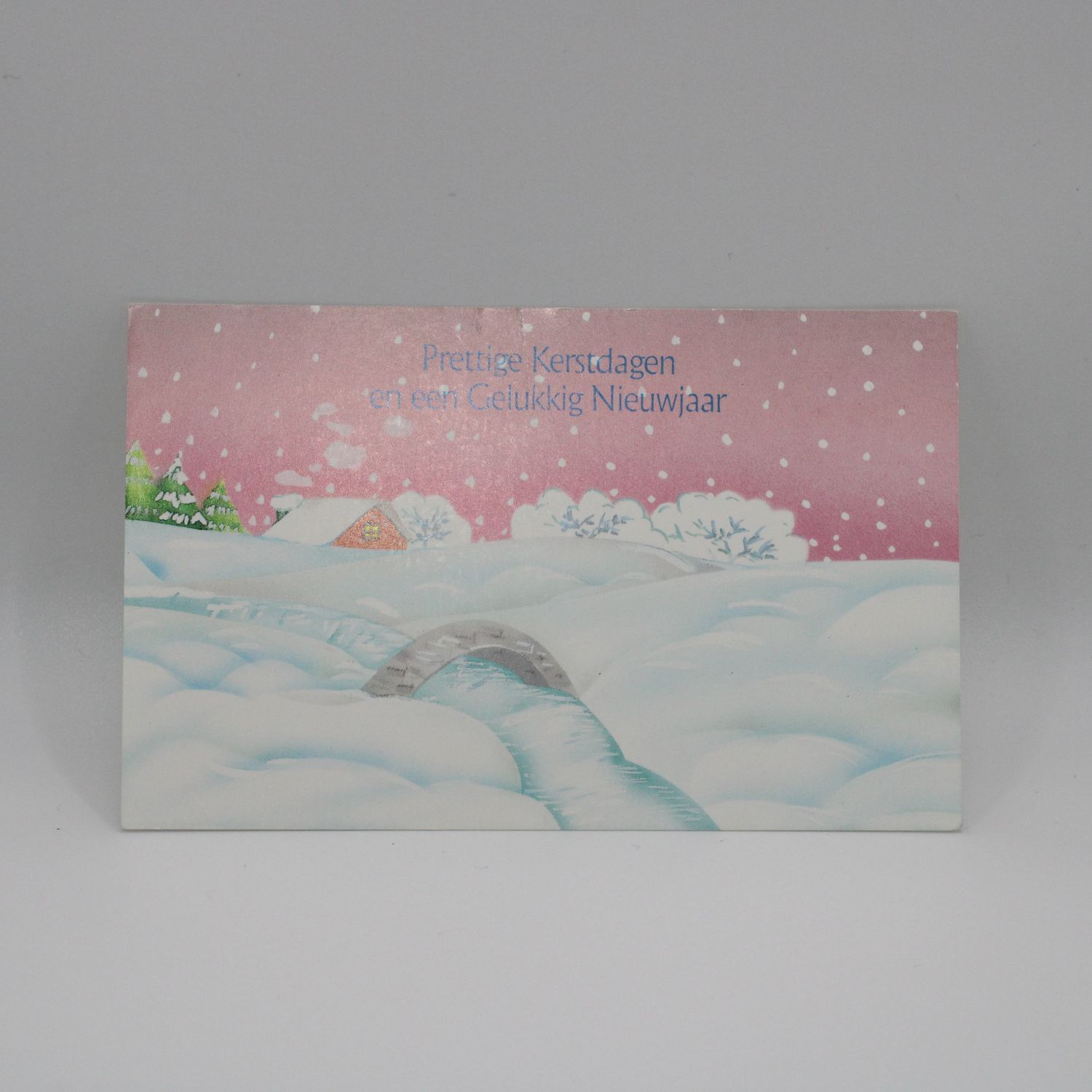 Kaartje met sneeuwlandschap - Feestdagen
