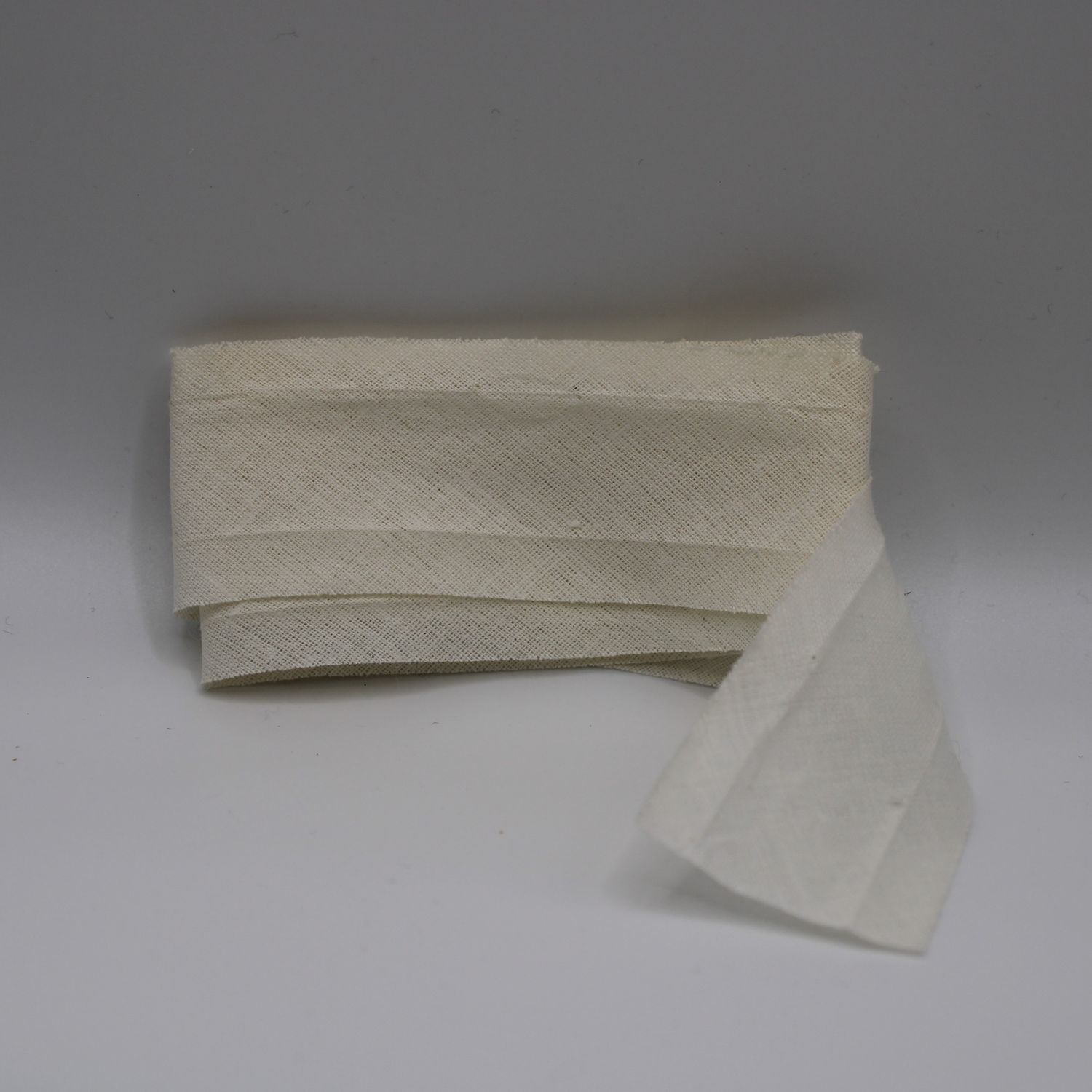 Wit biaislint (opengeplooid) - 90 cm