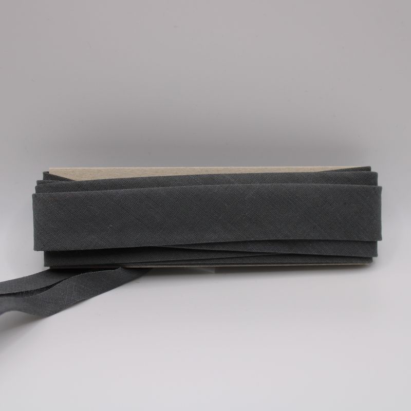 Grijs biaislint - 1.5 m