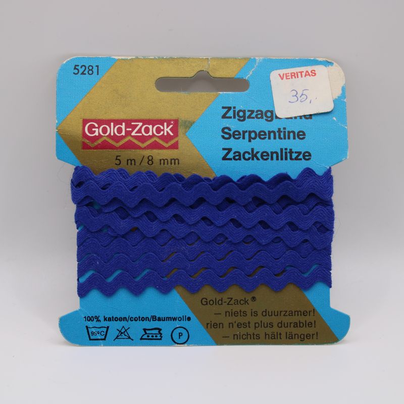 Blauw golvend lint - 1.9 m