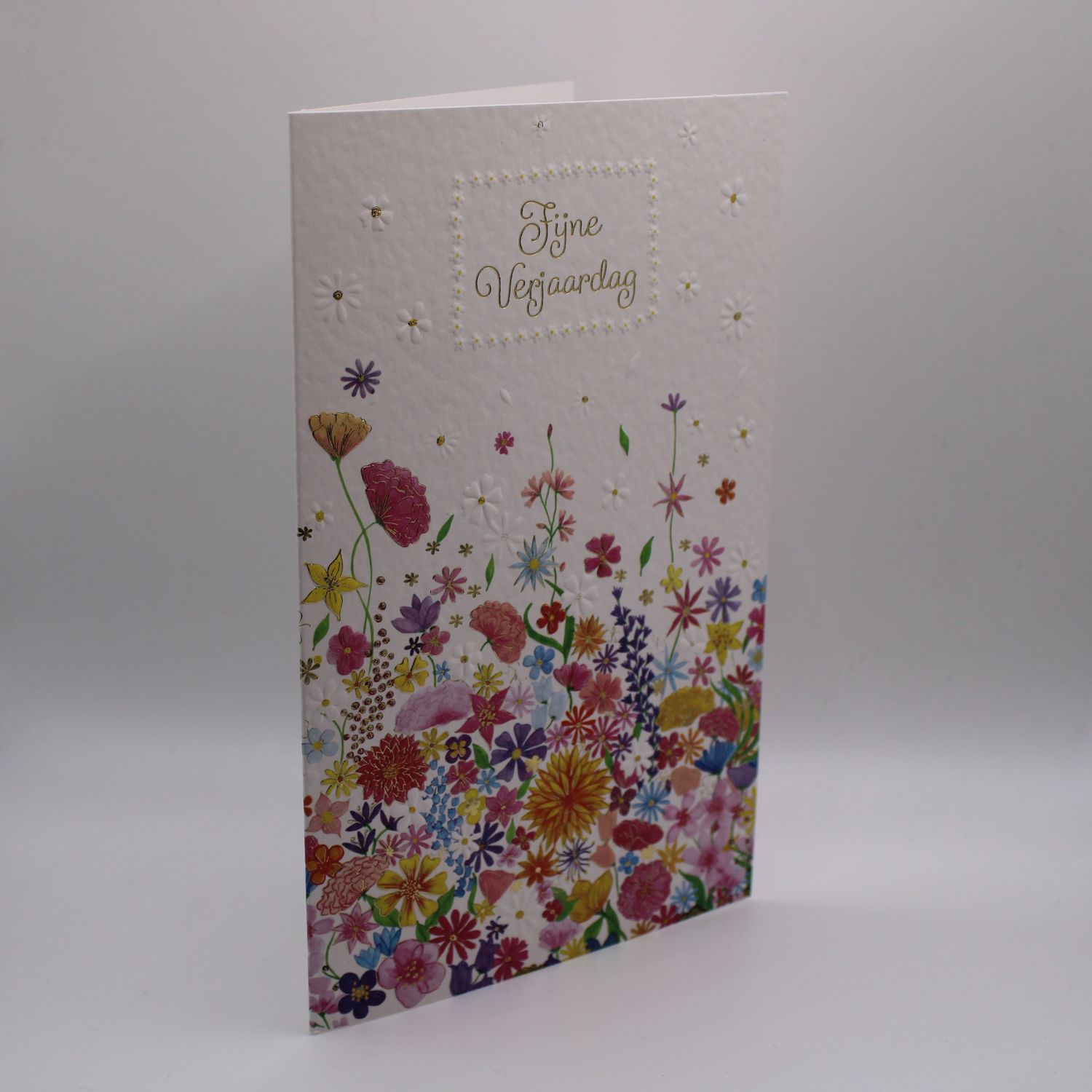 Kaartje met bloemen - Verjaardag