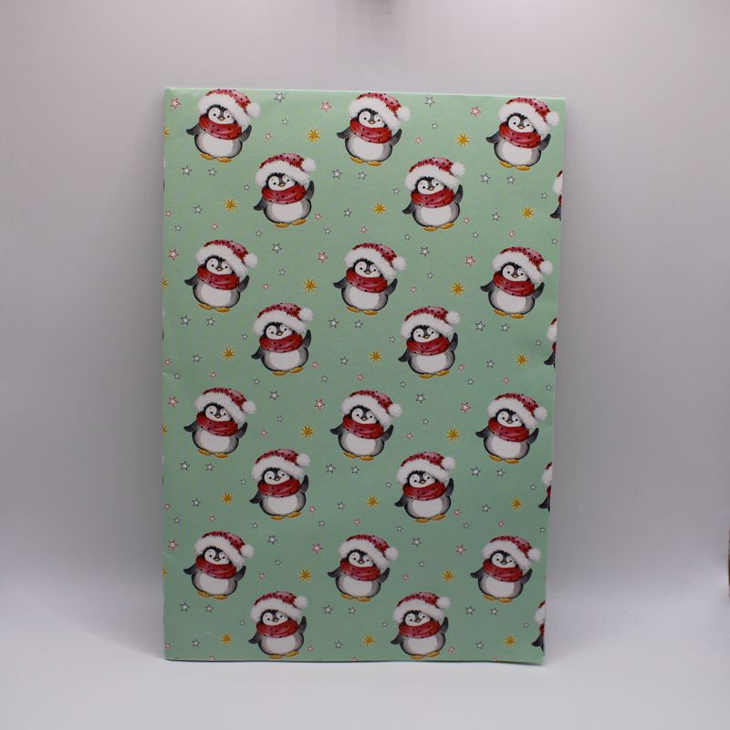 Vel cadeaupapier met pinguïns
