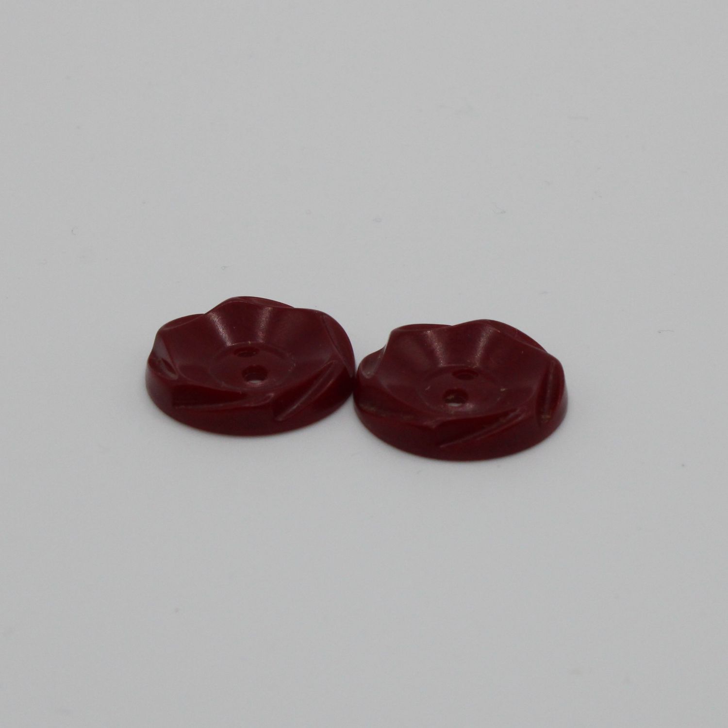 Set van 2 bordeaux knopen