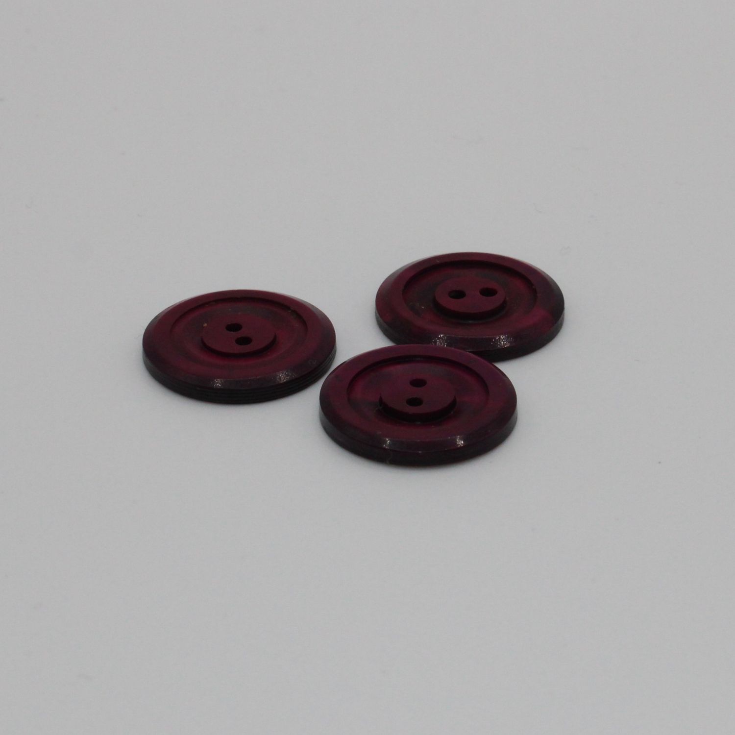 Set van 3 bordeaux knopen